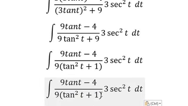 Calculus Help: Integral ∫ (3x-4)/(x^2+9) dx - Integration by trigonometric substitution - 三角関数での置換 смотреть онлайн