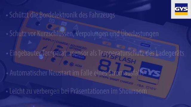 Batterieladegerät GYSFLASH 8.12 Von GYS Für Service-Batterien