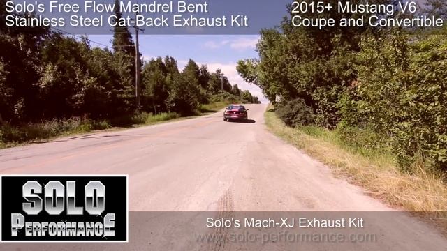 MUSTANG V6 (2015-PRESENT) SOLO PERFORMANCE MACH-XJ CAT BACK EXHAUST KIT VIDEO смотреть онлайн