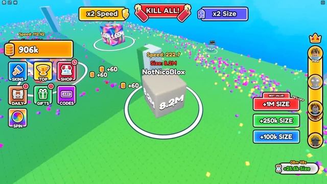 Becoming The BIGGEST CUBE In Roblox!