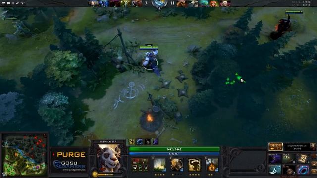 Dota 2 Purge plays Brewmaster смотреть онлайн