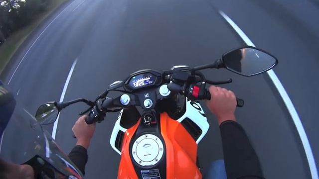 Honda cb 190 r Argentina Test + Top speed смотреть онлайн