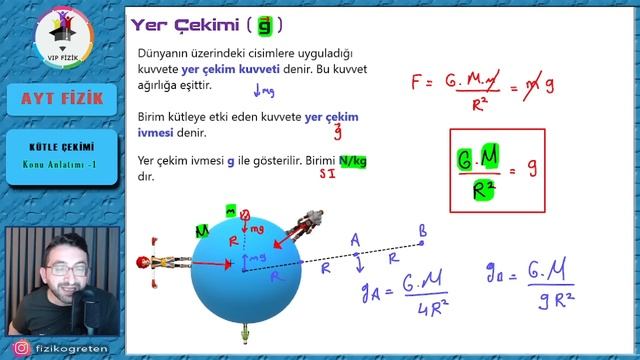 Kütle Çekimi -1 | Yerçekimi İvmesi | PDF | AYT Fizik #2022 смотреть онлайн