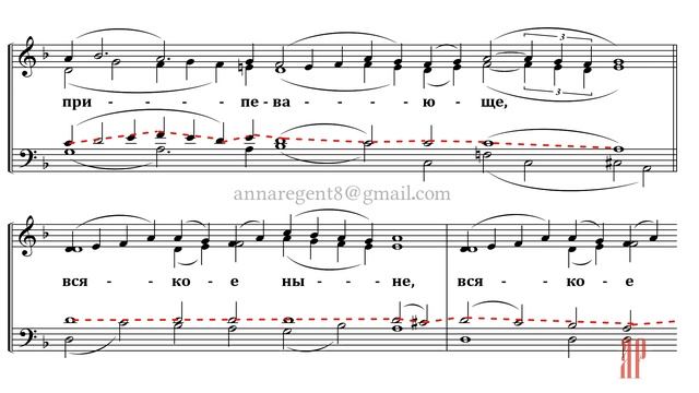 ХЕРУВИМСКАЯ ПЕСНЬ Спасская - Теноровая партия