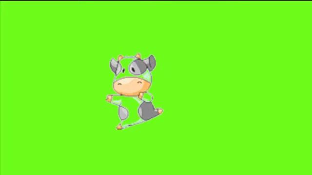 Футаж на хромакее корова по имени му танцует на сочном лугу смотреть онлайн