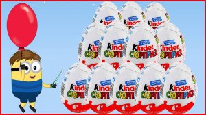 Мультик киндер сюрприз, свинка пеппа и щенячий патруль яйца с сюрпризами, лопаем шарики