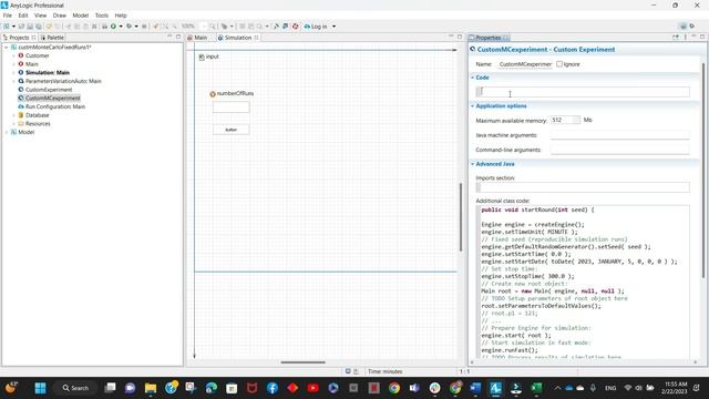 Custom Experiment Basics in AnyLogic смотреть онлайн