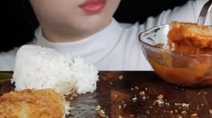 Мукбанг отбивные с рисом 🍚| Еда на камеру | Едят на камеру | Mukbang ASMR