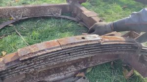 Восстановление тракторного прицепа 2 птс-4. Часть 5. Замена рессоры