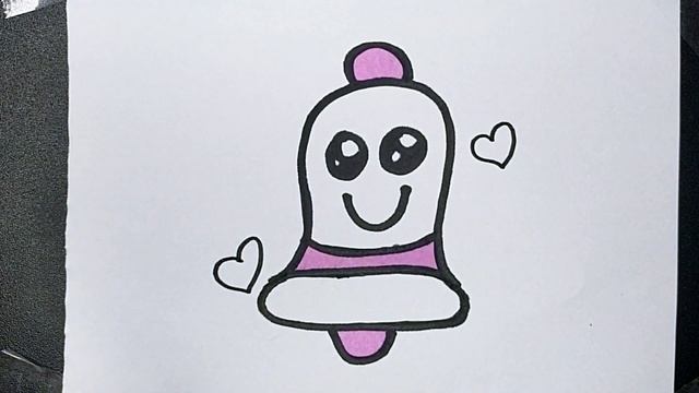 How to Draw a Cute Bell Easy Drawing for Kids step by step смотреть онлайн