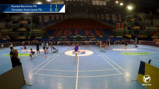 Анастасия Кичаева РБ/ Василиса Ицкова РФ/ Финал женский одиночный до 15 лет | Бадминтон