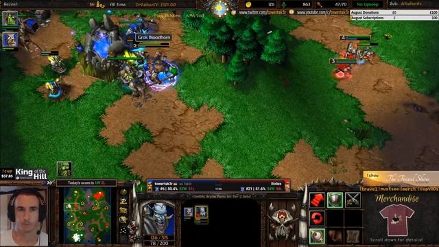 Warcraft 3 Laddergame - "Tak3r vs Rollex" - ORC vs HU - #059 смотреть онлайн