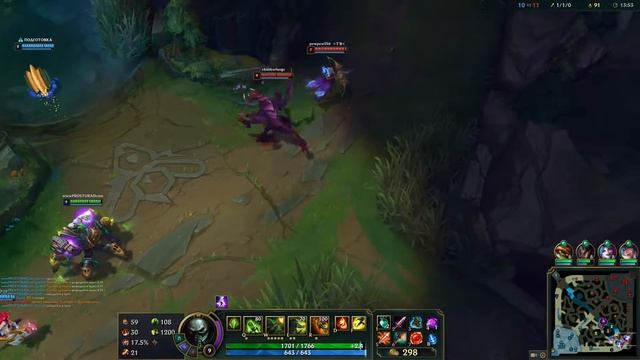 URGOT (Ургот) vs Cho'Gath (Чо'Гат) - Top - Silver 3 (League of Legends _ LOL) смотреть онлайн