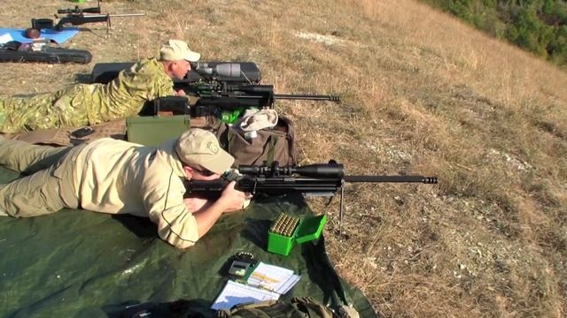 sako trg 42 and Remington xcr @600m смотреть онлайн