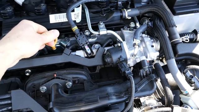 New 2022 Toyota Corolla Cross - Oil Dipstick Location Use To Check Oil Level - 2021 Denver Auto Sho смотреть онлайн