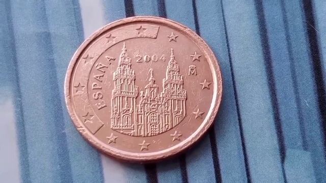 Moneda 2 Euro Cent. 2004. España смотреть онлайн