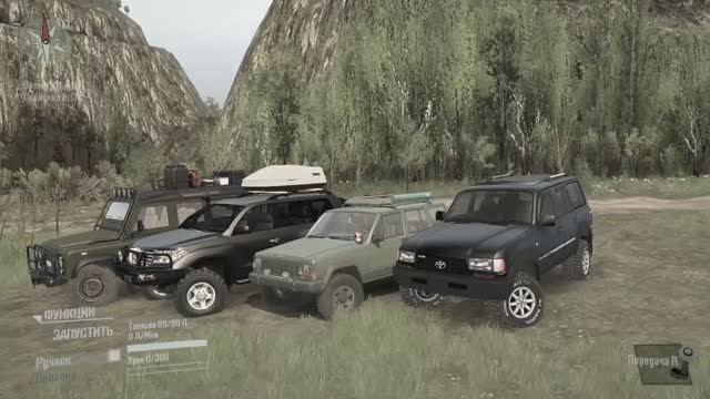 Toyota Land Cruiser 80-200 Land Rover Defender110 Jeep Cherokee натояшие легенды SpintiresMudRunner,