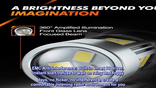 Great product - SEALIGHT 9006/HB4 LED Fog Light Bulbs, 6000K Xenon White, 27 SMD Chips, 360-degree смотреть онлайн