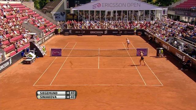 20160724 WTA Ericsson Open Siegemund vs Siniakova 4 4 Nice Point смотреть онлайн