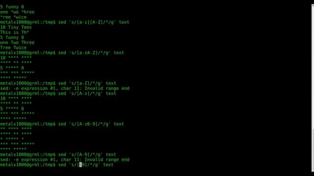 SED - 2013.SED Working with Letters and Numbers Linux Shell BASH смотреть онлайн