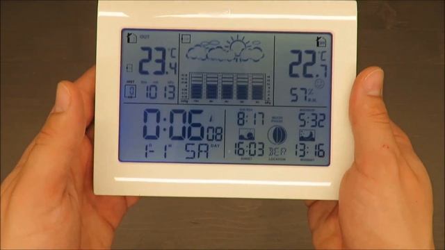 REVIEW Auriol Radio-Controlled Weather Station 08/2018 (Lidl internal external AAA 100m 1.5) смотреть онлайн