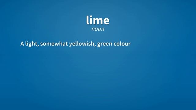 Lime | Meaning of lime смотреть онлайн
