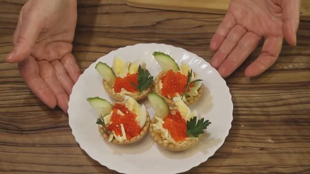 Красная икра на праздничный стол. 🎄Закуска на новый год! смотреть онлайн