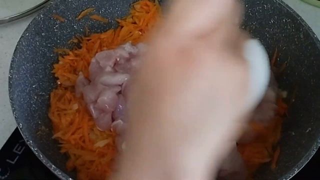 Кабачковое рагу с курицей на ужин. Быстро и просто. смотреть онлайн