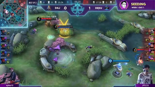 KAIZEN SEEDING WEEK 1 DAY 1 | DEKU VS D4J BEST OF 2 [GAME 2] смотреть онлайн