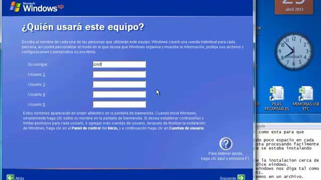 Como Instalar Windows Xp SP3 en virtual pc paso 4 смотреть онлайн