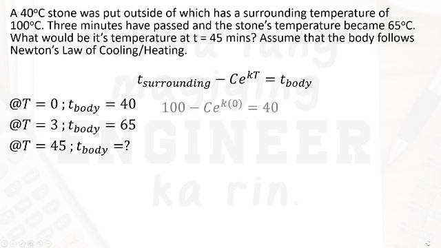 Elementary Applications Part 2 (Cooling and Heating) Differential Equations Explained In Tagalog смотреть онлайн