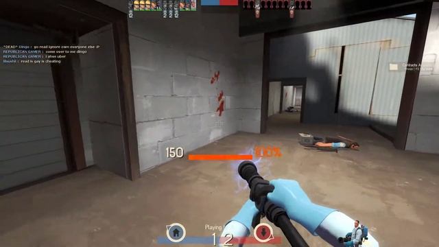 TF2 - Me Healing An Obvious Hacker