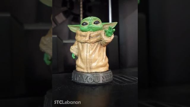 Baby Yoda - a 3D printing time lapse video смотреть онлайн