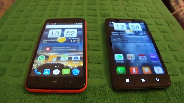 HOMTOM HT3 VS Lenovo P780 небольшое сравнение смотреть онлайн