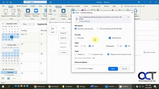 How to Install & Use the Zoom Plugin for Microsoft Outlook to Schedule Meetings смотреть онлайн