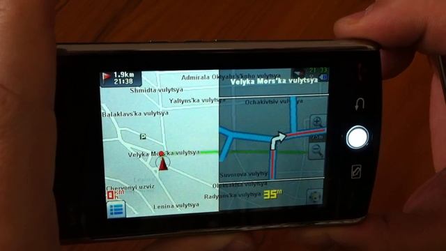 Навигация GPS в F035 смотреть онлайн