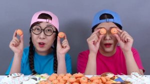 Десерт из зефира и конфет Большая еда Мукбанг ДОНА DONA