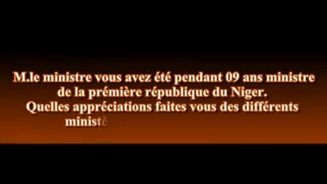 Interview Avec Boukari Sabo, Ancien Ministre Et Député De La Première République Du Niger