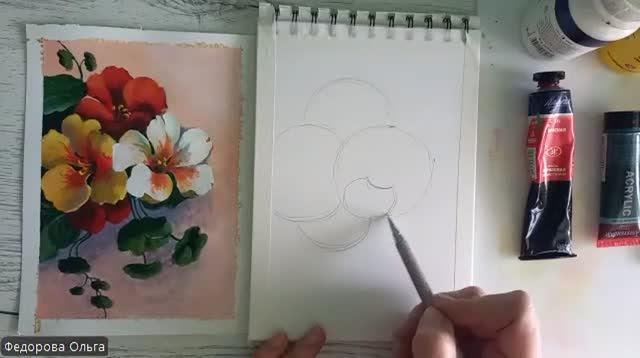 Акрил. Настурции смотреть онлайн