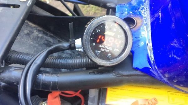 Хорошая работа мотоцикла на стехиометрической смеси.