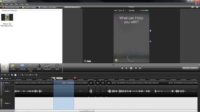 Camtasia Studio Pro Lesson #6 - Timeline Indicator looses the Green and Red sides смотреть онлайн