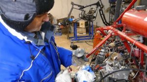 Багги с заднего двора! Собираем мотор! Первый запуск!