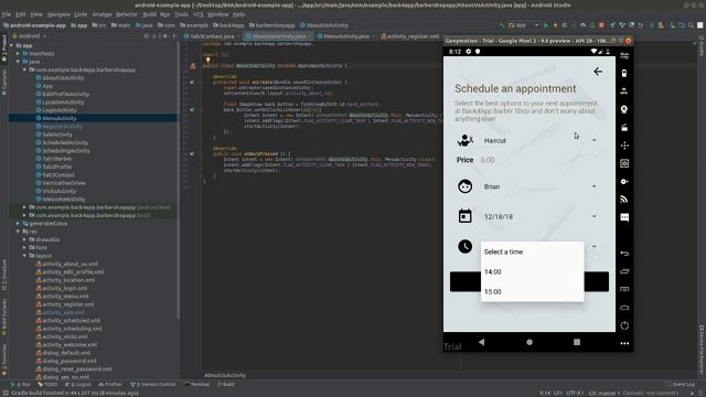 Android Basic Course - Barber Shop App - Lesson 1-3: App Overview смотреть онлайн
