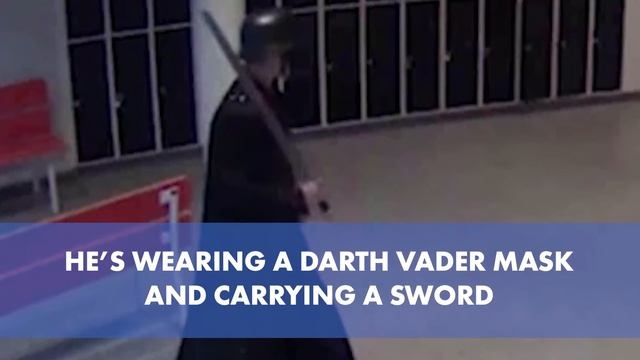 Terrifying video shows Nazi Darth Vader hunting his prey in school смотреть онлайн