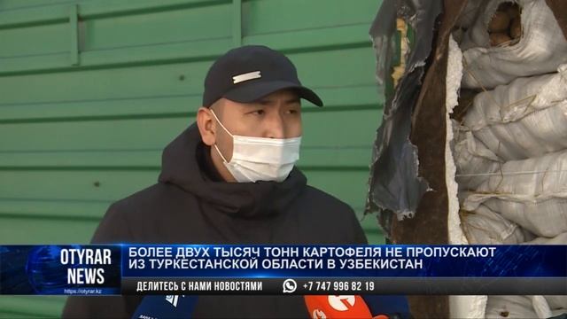Более двух тысяч тонн картофеля не пропускают из Туркестанской области в Узбекистан смотреть онлайн