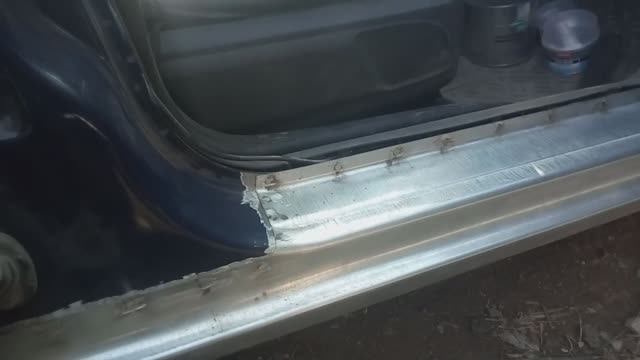 Как подготовить пороги к покраске после сварки в автомобиле смотреть онлайн