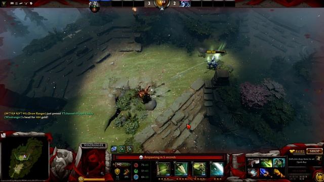 WIndranger vs Drow Ranger - Right Click Battle - Dota 2 - Duel 1 vs 1 смотреть онлайн