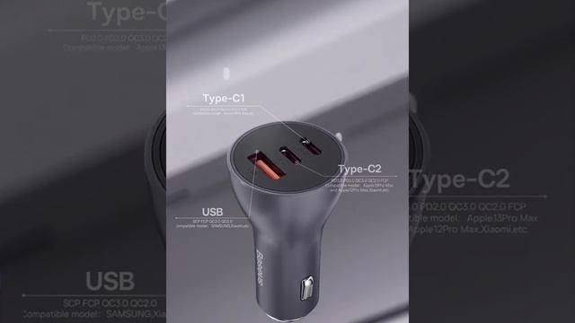 Baseus Golden Contactor Pro Triple Fast Charger Car Charger QC 3.0 4.0 Cho IPhone Huawei Xiaomi смотреть онлайн