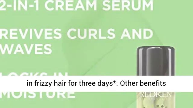 Redken Curvaceous Full Swirl Cream-Serum | For Curly Hair | Seals In Moisture While Locking Out смотреть онлайн