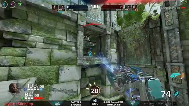 Myztro CIS (ins, Silencep) vs Team Potato (clawz, cypher). Go4QC#10. Quake Champions смотреть онлайн